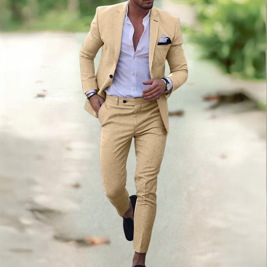 Men's Elegant Suit - Jacket and Trousers for Formal Events