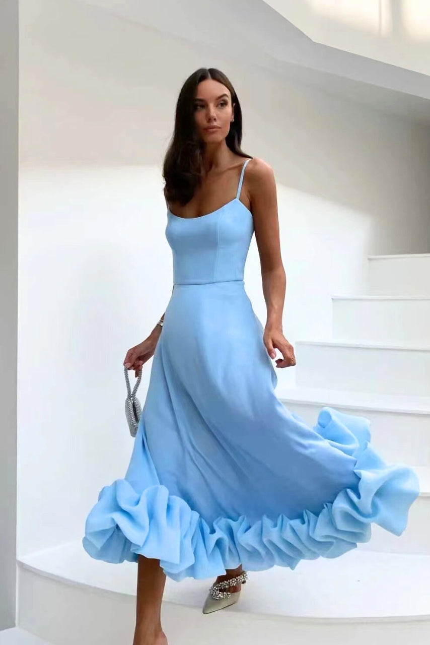 Women's Flowing Midi Dress - Wedding Guest Essential