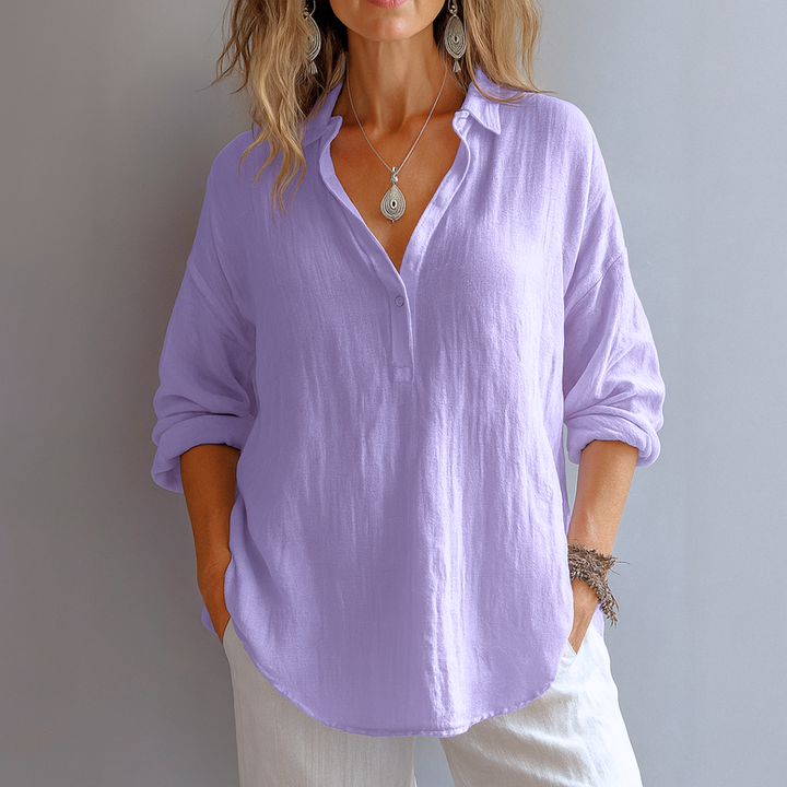 Women's Regine Relaxed Elegance Tunic Shirt – Everyday Comfort