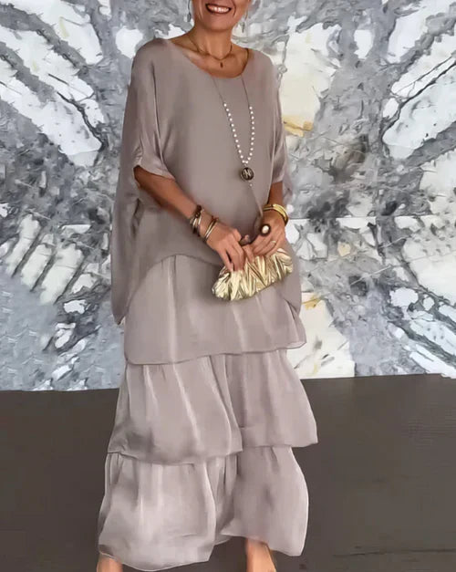 Women's Laura Flowing Long Maxi Dress - Elegant & Artful