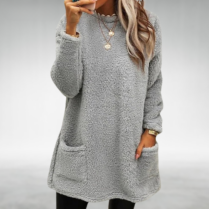 Women's Cozy Relaxed Pullover Tunic - Everyday Warmth and Comfort