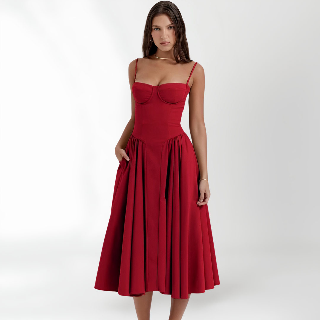 Women's Maren Sleeveless Corset Dress - Elegant & Sophisticated