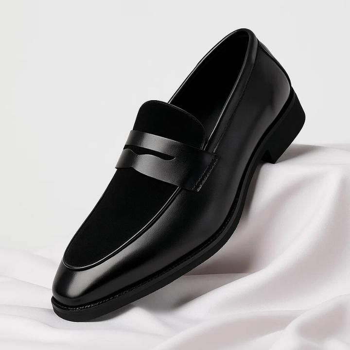 Men's Leather Penny Loafers – Italian Slip-On Shoes