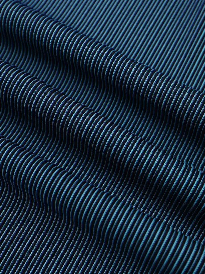 Men's Lightweight Striped Trousers – Straight-Leg Drawstring