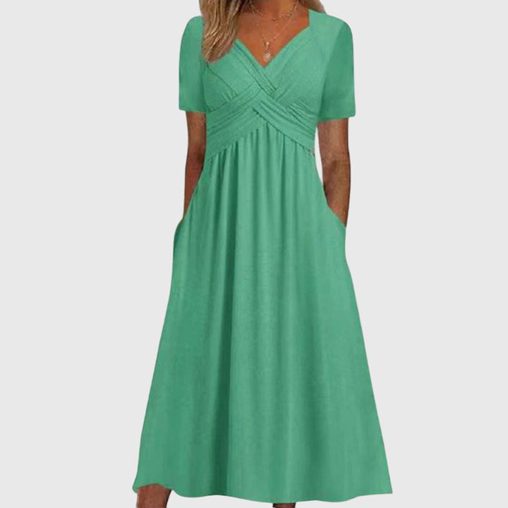 Women's Amanda Flattering Fit & Flare Dress - Effortless Elegance