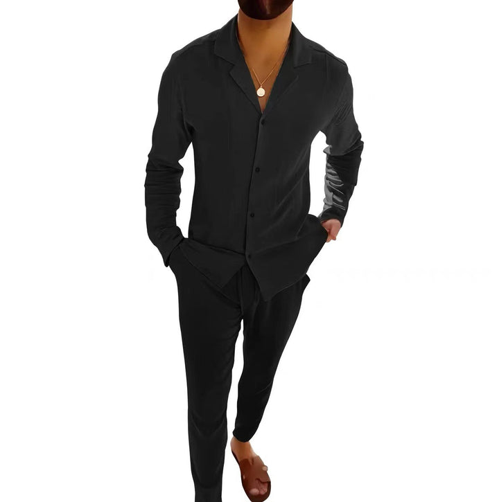 Men's Linen Summer Two-Piece Set - Breezy Warm-Weather Comfort
