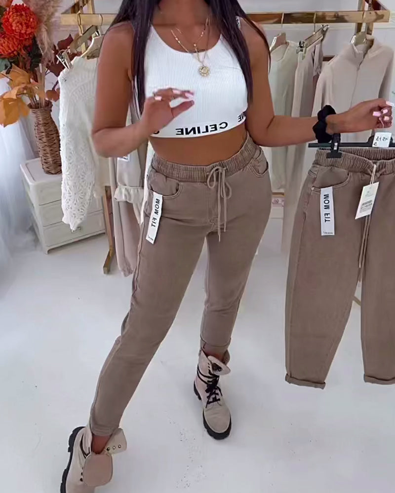 Women's Cotton Stretch Skinny Pants for Everyday Comfort