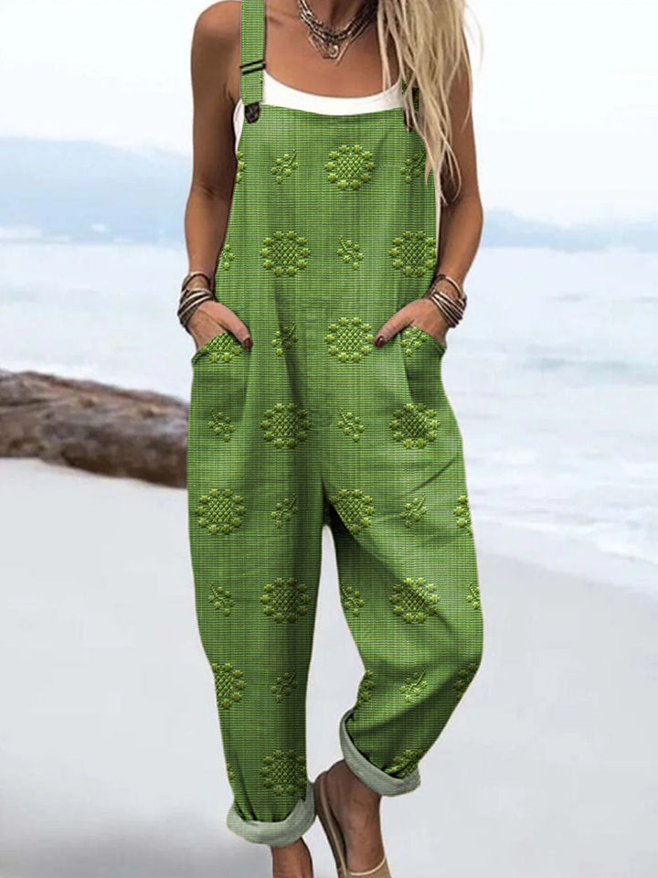 Women's Casual Pattern Jumpsuit - Effortless Everyday Style
