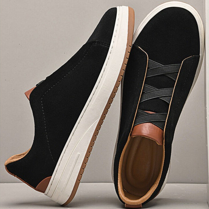 Men's Suede Slip-On Sneakers – Cushioned Everyday Trainers