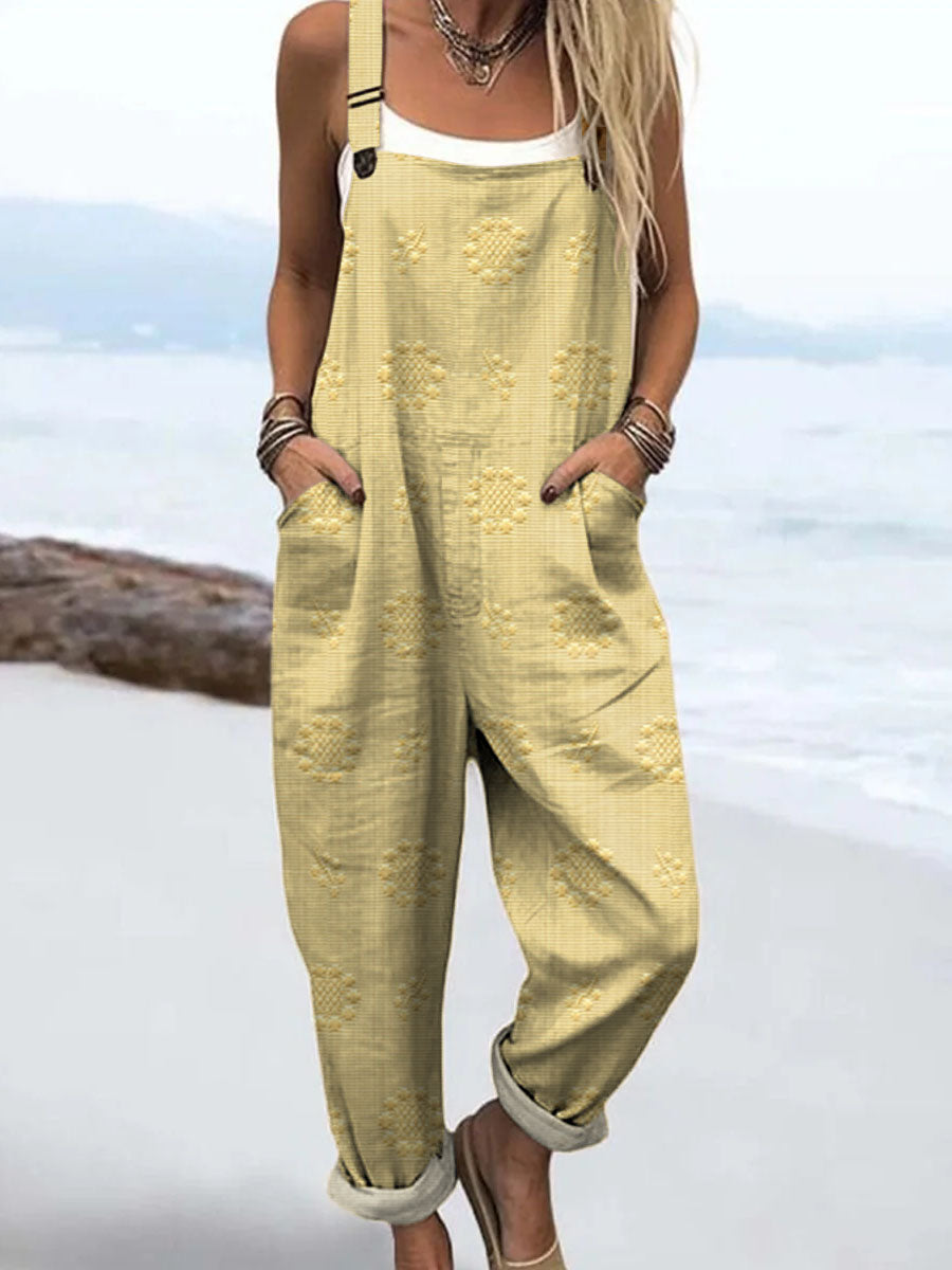 Women's Casual Pattern Jumpsuit - Effortless Everyday Style