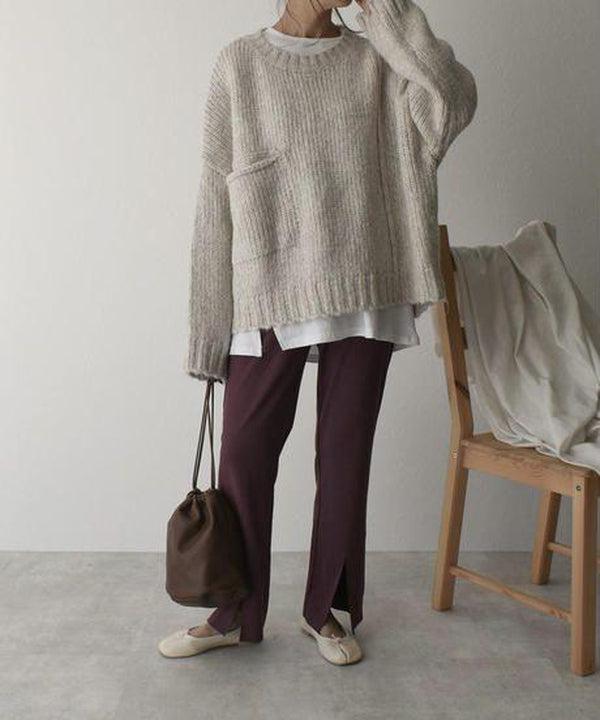 Women's Cozy Oversized Knit Sweater - Effortless Everyday Warmth
