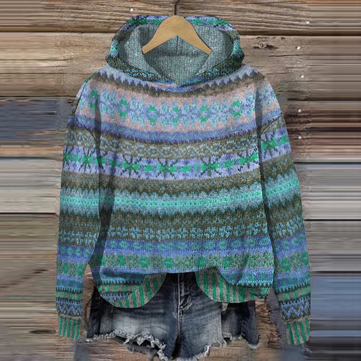 Women's Cozy Knit Hooded Sweater - Effortless Warmth
