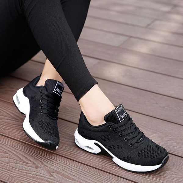 Women's White Sneakers - Lightweight and Breathable