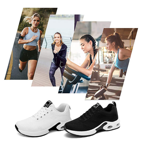Women's White Sneakers - Lightweight and Breathable