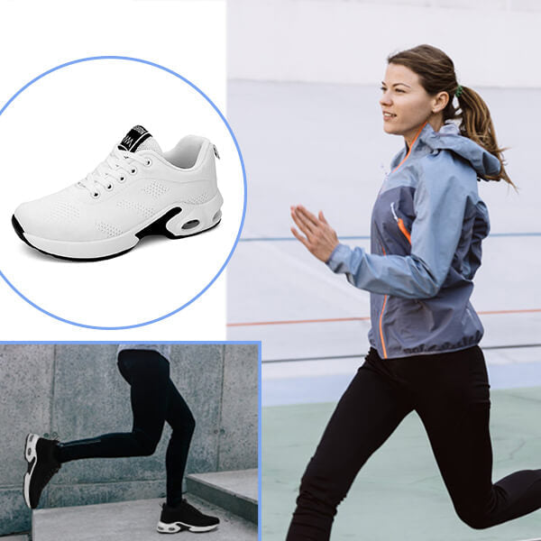 Women's White Sneakers - Lightweight and Breathable