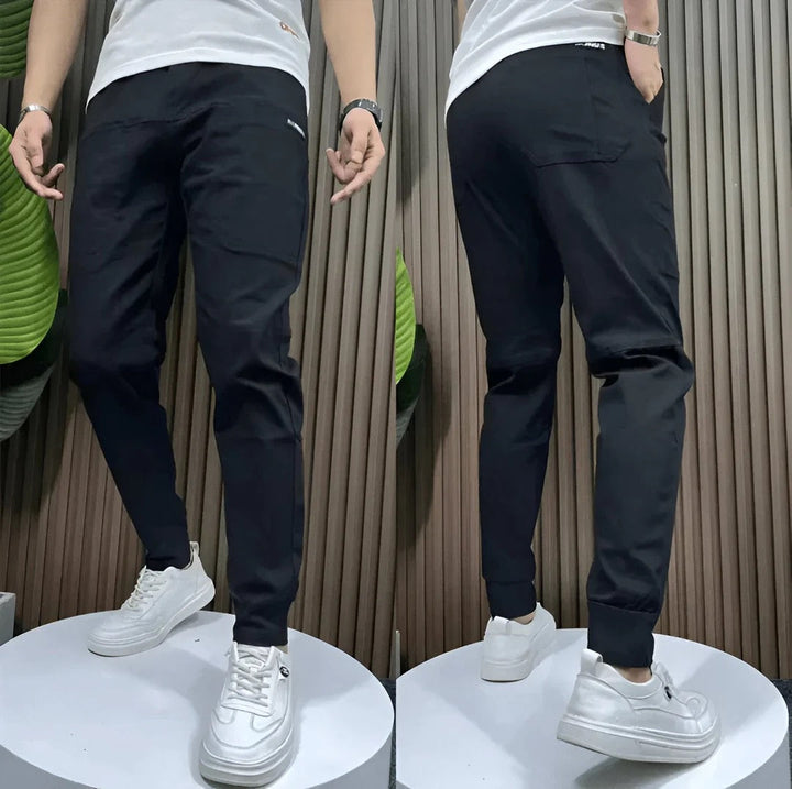 Men's Cotton-Blend Cargo Joggers – Relaxed Utility Trousers