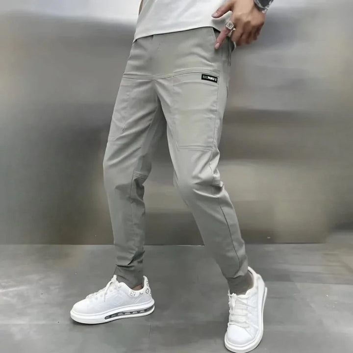 Men's Cotton-Blend Cargo Joggers – Relaxed Utility Trousers