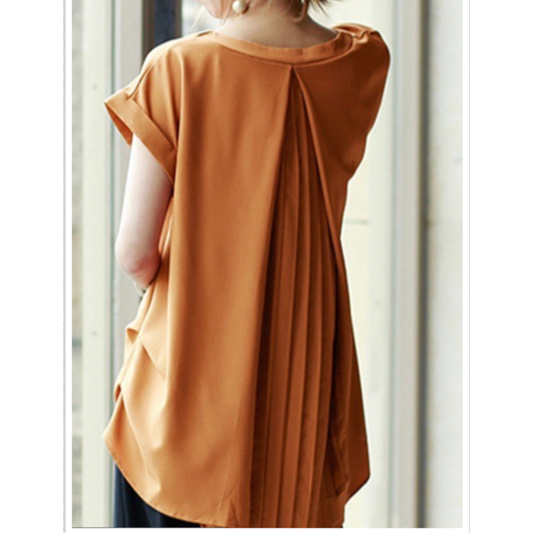 Women's Short Sleeve Patchwork T-Shirt - Casual Everyday Tee