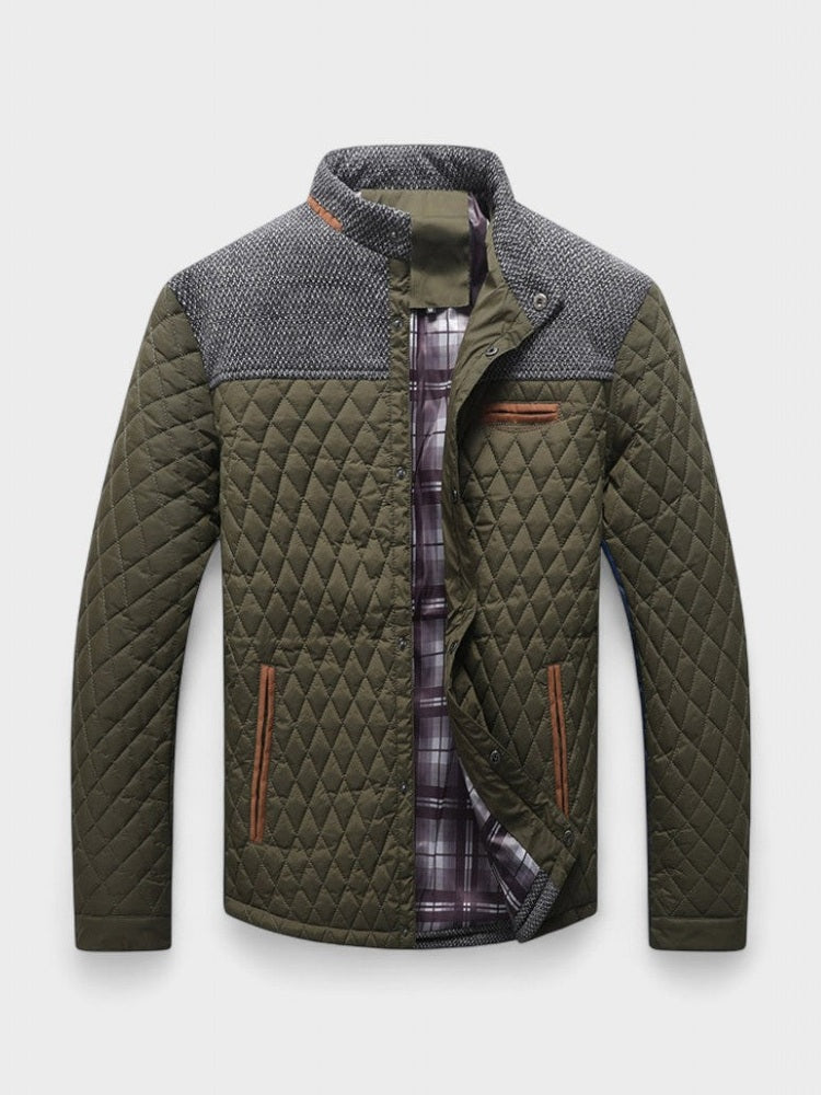 Men's Cotton and Nylon Travel Jacket - Everyday Warmth and Style