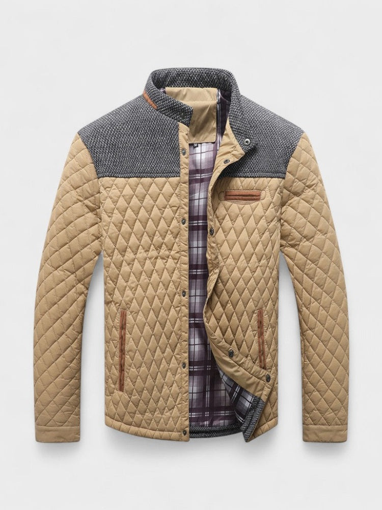 Men's Cotton and Nylon Travel Jacket - Everyday Warmth and Style