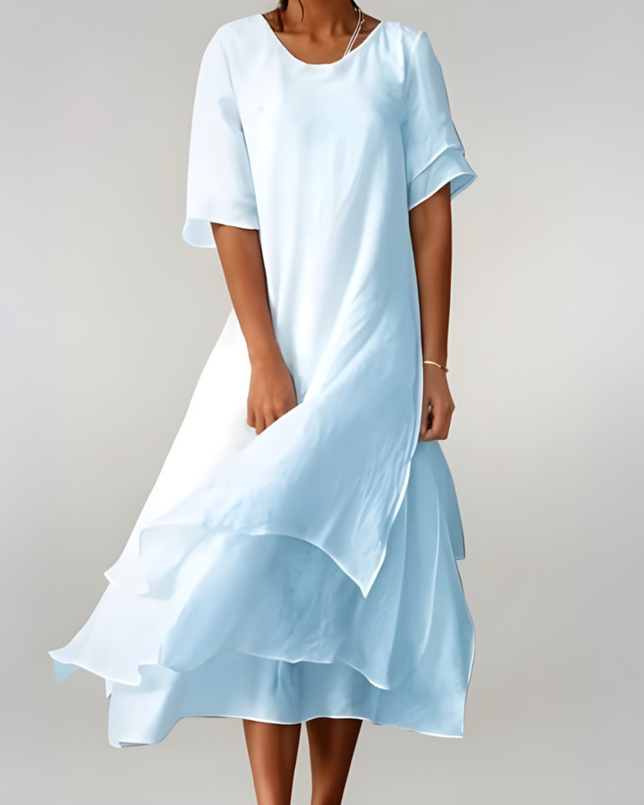 Women's Flowing Maxi Dress - Breezy Elegance for Warm Days