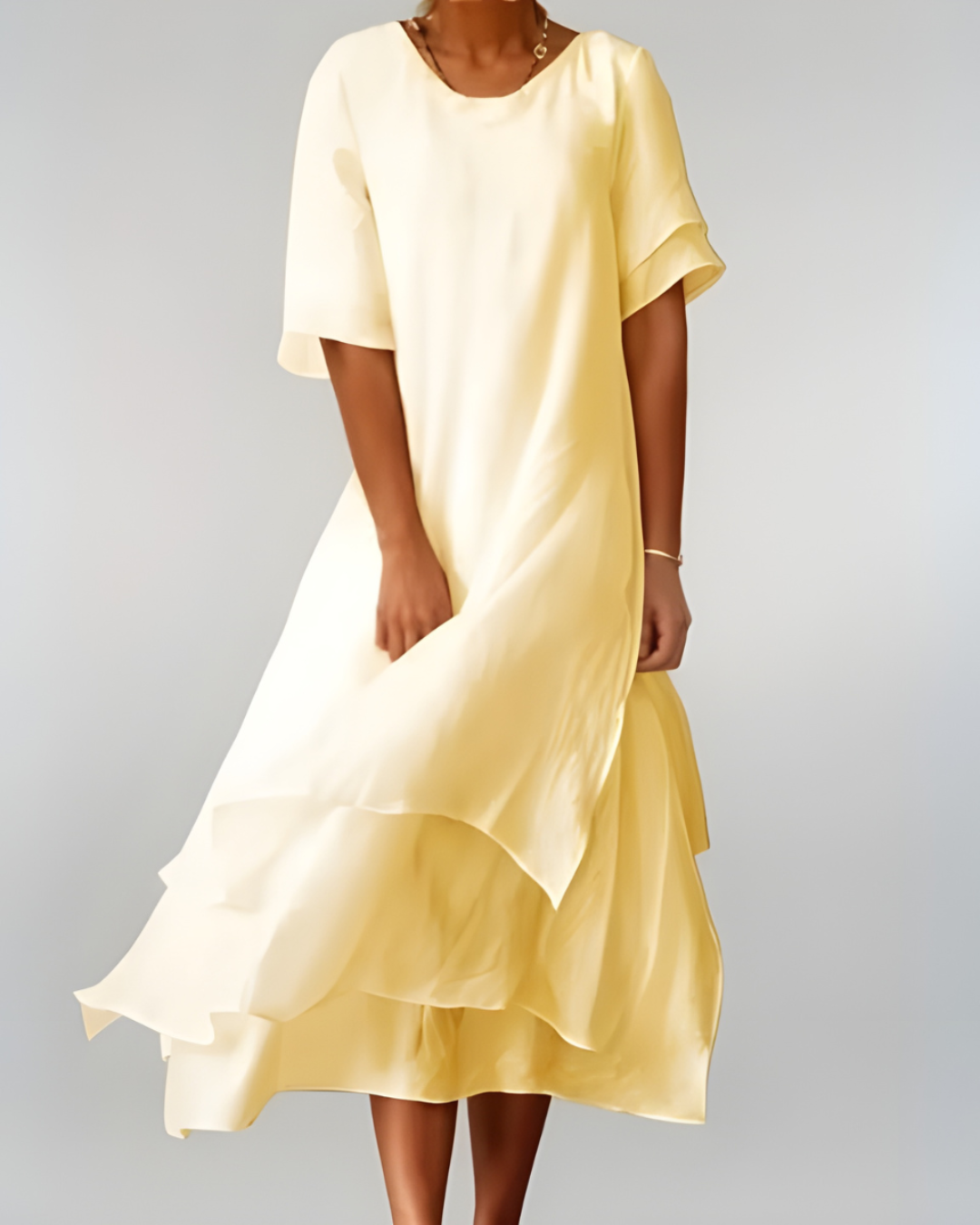 Women's Flowing Maxi Dress - Breezy Elegance for Warm Days