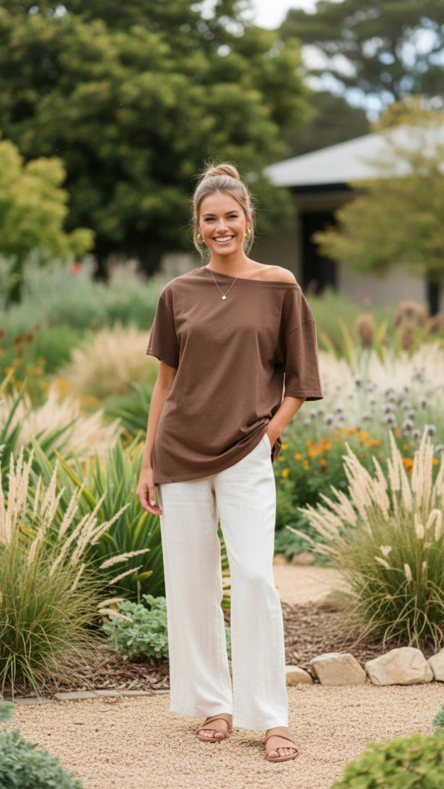 Women's Asymmetrical Off-Shoulder Summer Top - Effortless Style