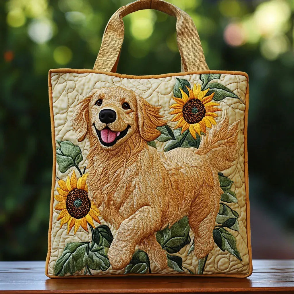Women's Golden Velvet Tote Bag - Everyday Essential