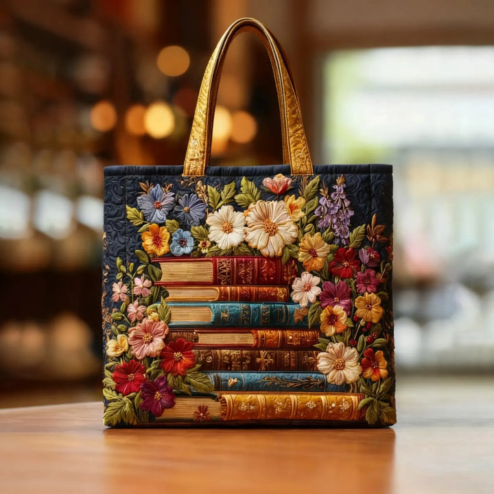 Women's Floral Print Padded Tote Bag - Everyday & Seasonal