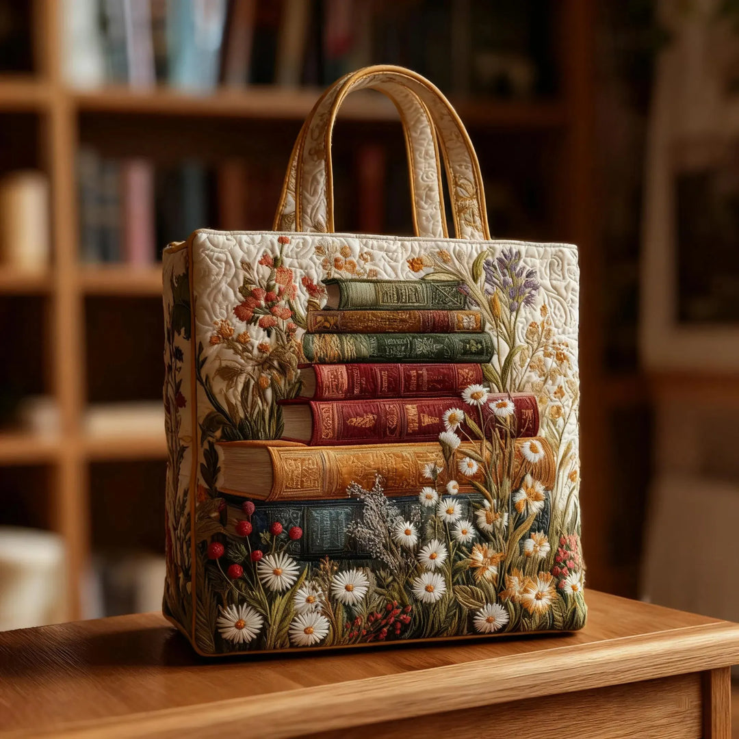Women's Handmade Quilted Floral Bag - Everyday Tote