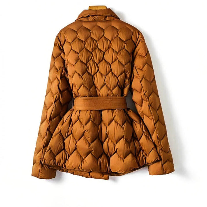 Women's Danielle Belted Quilted Coat - Elegant & Cozy