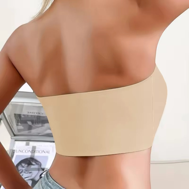 Women's Seamless Strapless Bra - Invisible Support for Any Outfit