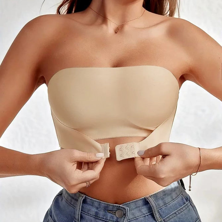 Women's Seamless Strapless Bra - Invisible Support for Any Outfit