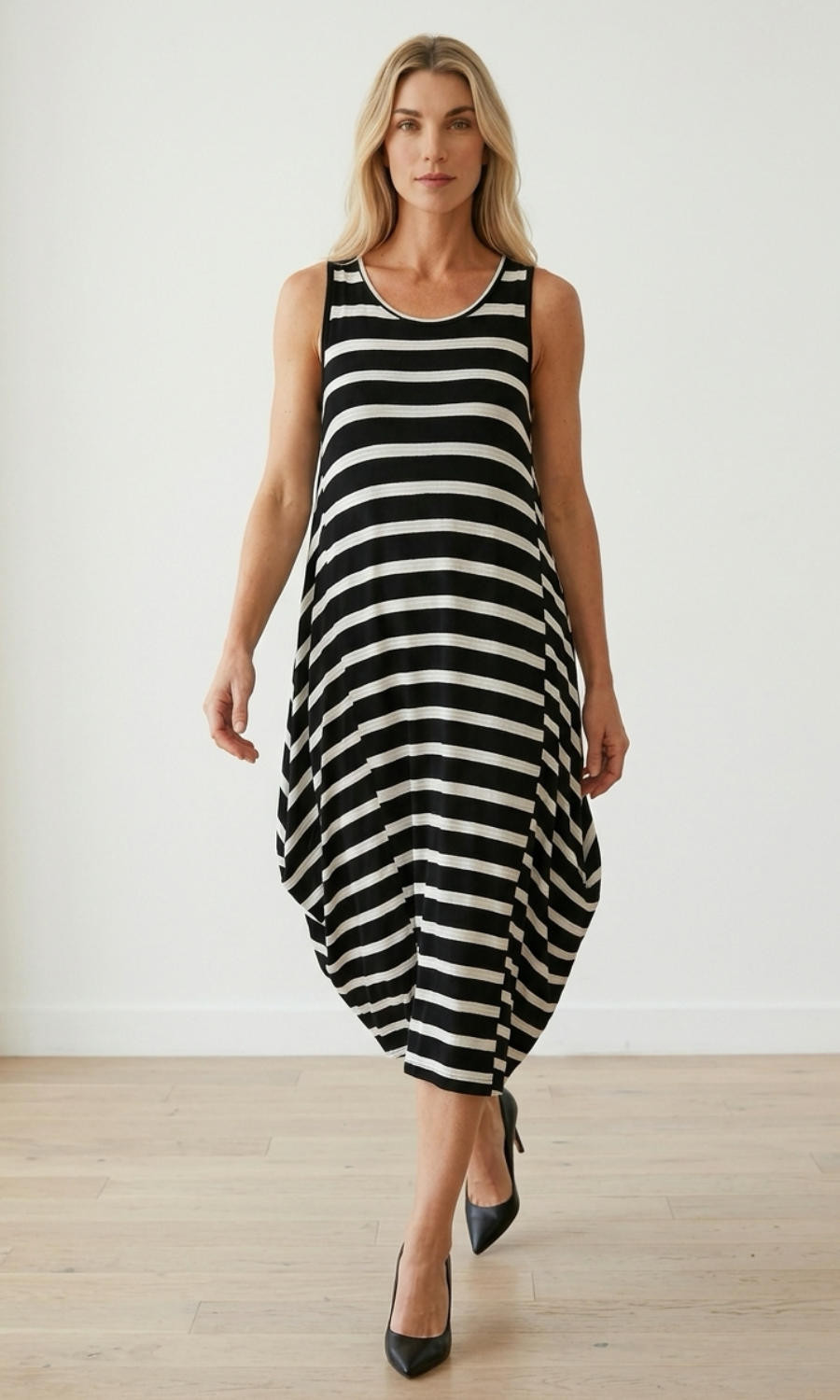 Effortless Swing Midi Dress