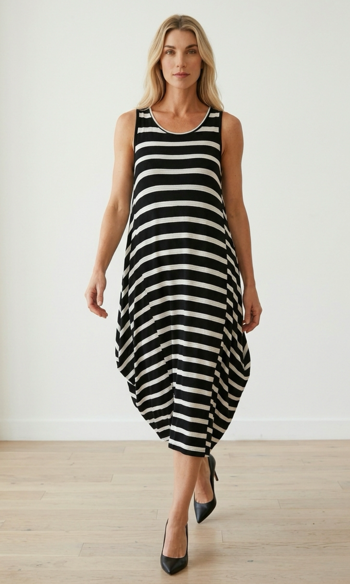 Effortless Swing Midi Dress