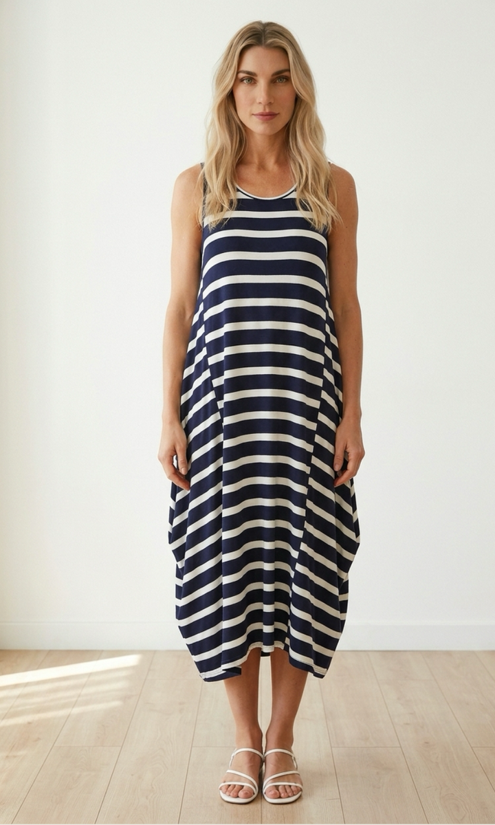 Effortless Swing Midi Dress