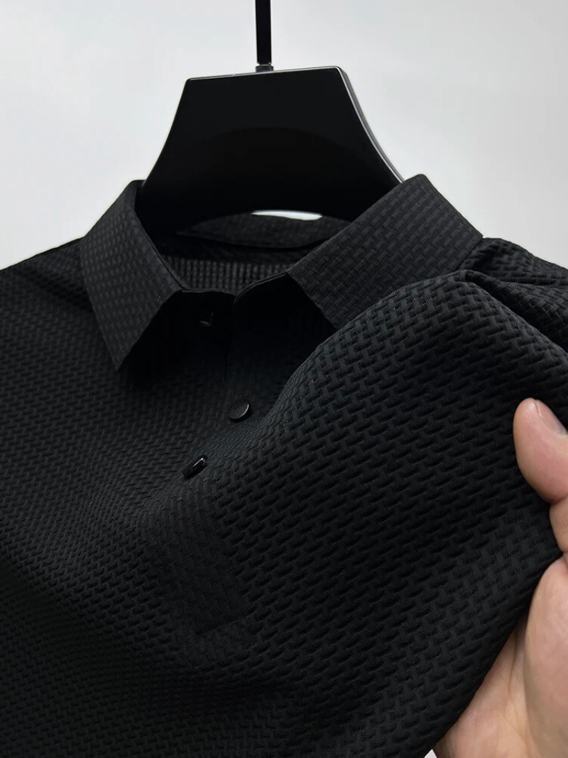 Men's Siena Textured Weave Polo Shirt