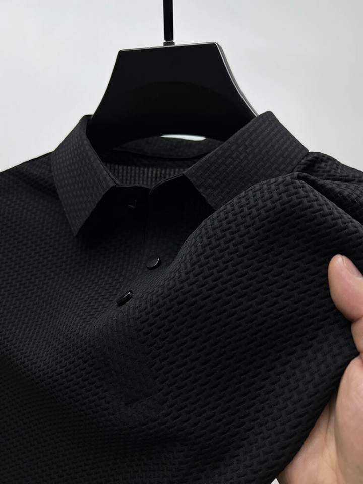 Men's Siena Textured Weave Polo Shirt
