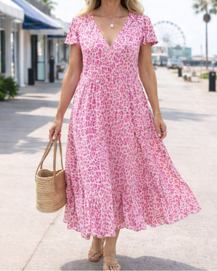 Women's Printed Relaxed Maxi Dress - Breezy Everyday Style