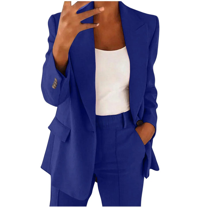 Women's Alveria Elegant Blazer & Pants Set - Polished Power Dressing