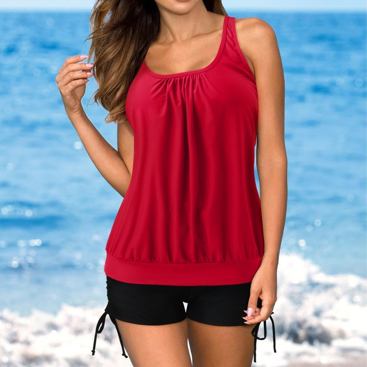 Women's U-Neck Tankini - Flattering Swimwear for Beach Days
