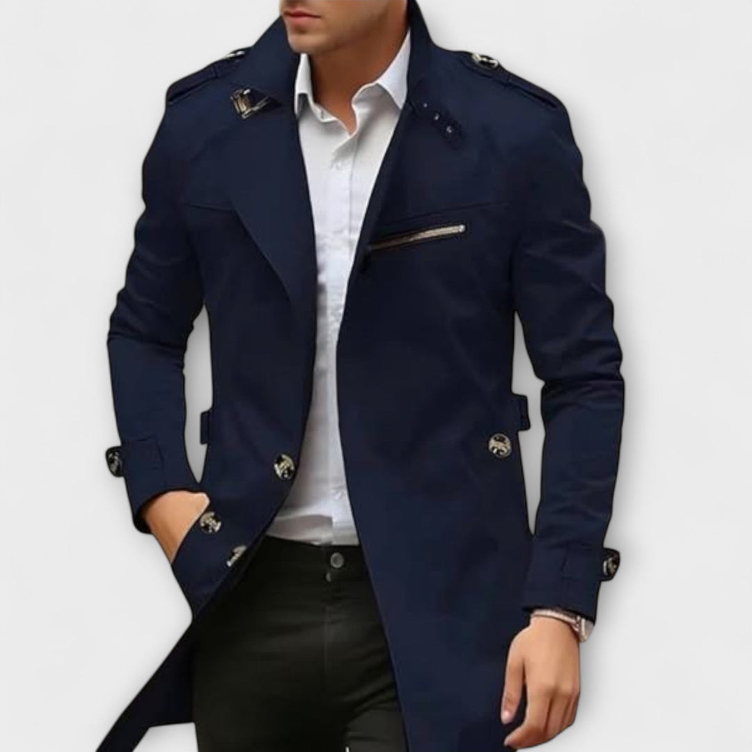 Men's Handmade Raincoat - Elegant & Weather-Resistant for Daily Wear