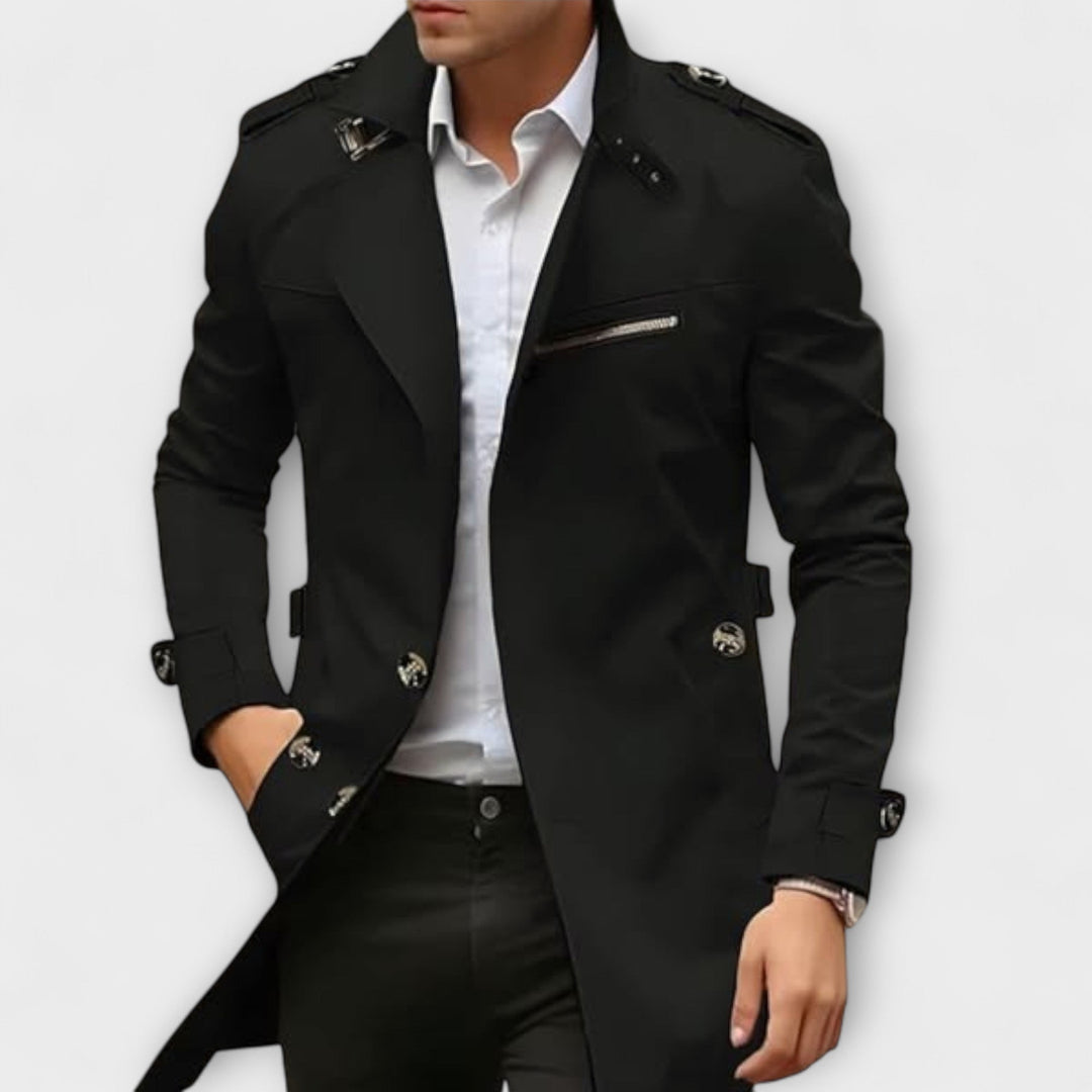 Men's Handmade Raincoat - Elegant & Weather-Resistant for Daily Wear