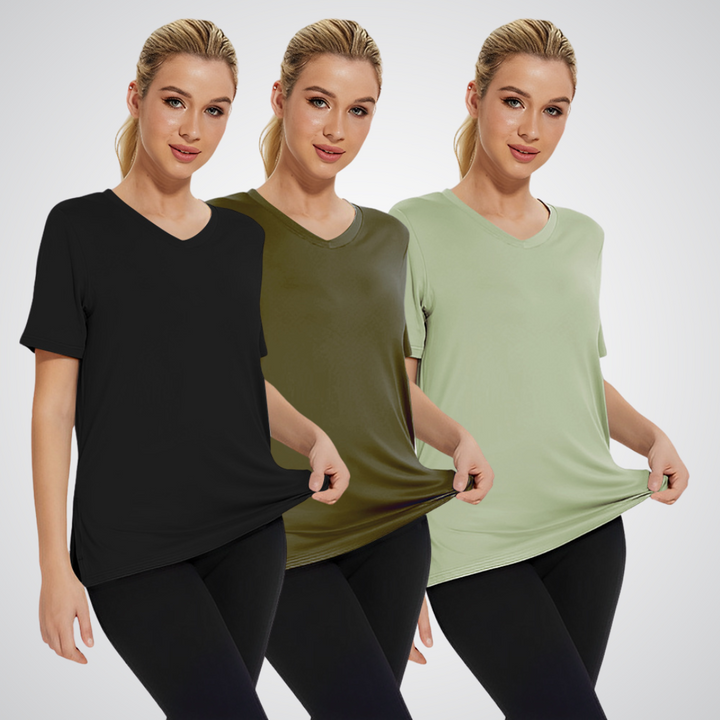 Women's Everyday V-Neck Tee 3-Pack - Essential Basics