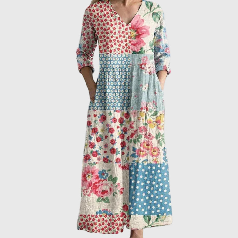 Women's Flowing Maxi Dress - Effortless Everyday Elegance