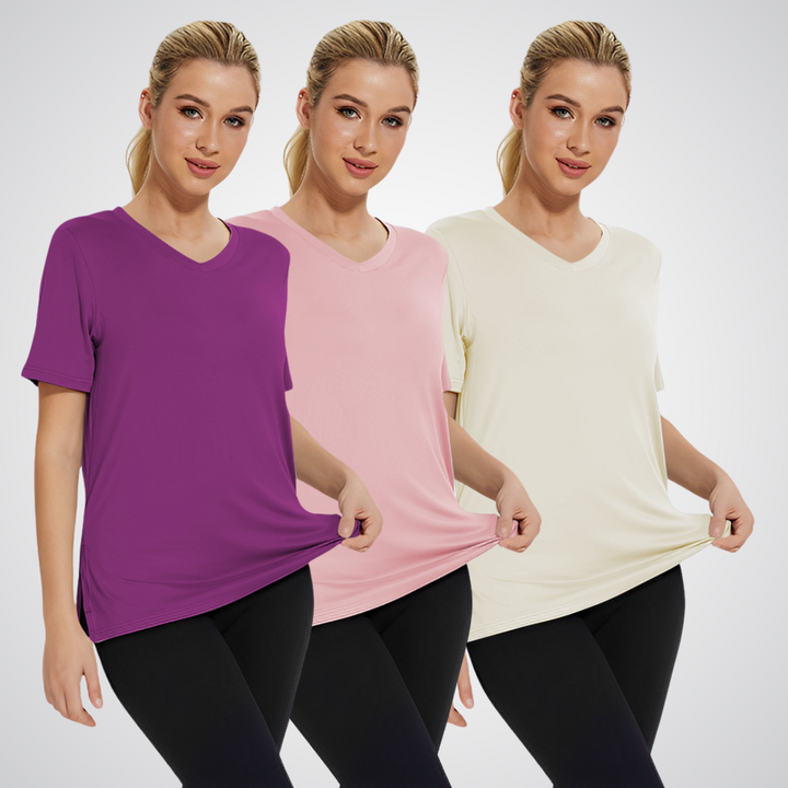 Women's Everyday V-Neck Tee 3-Pack - Essential Basics