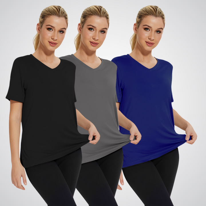 Women's Everyday V-Neck Tee 3-Pack - Essential Basics