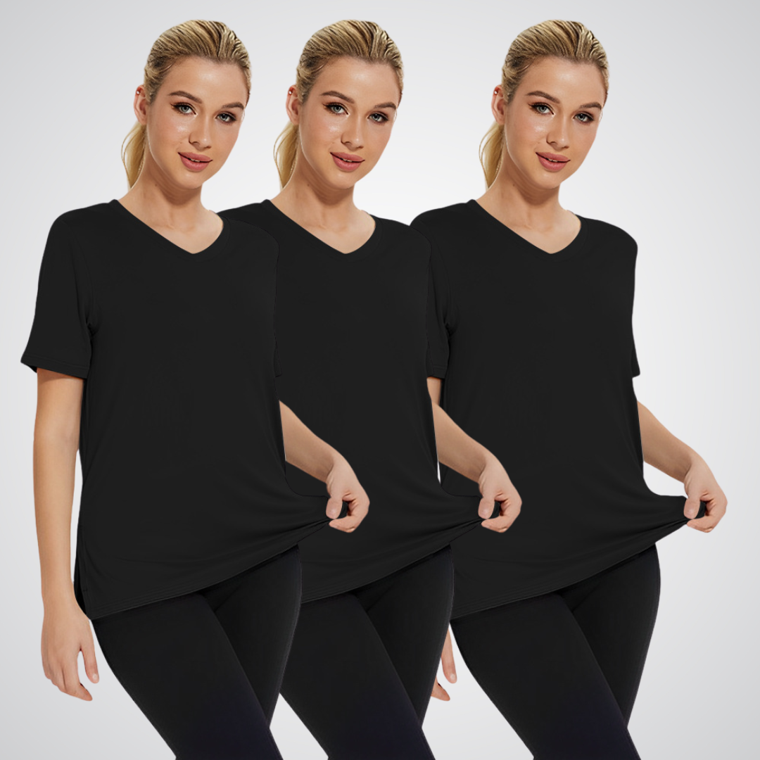 Women's Everyday V-Neck Tee 3-Pack - Essential Basics