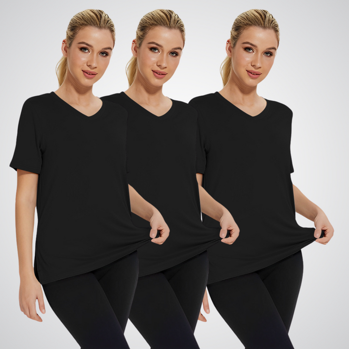 Women's Everyday V-Neck Tee 3-Pack - Essential Basics