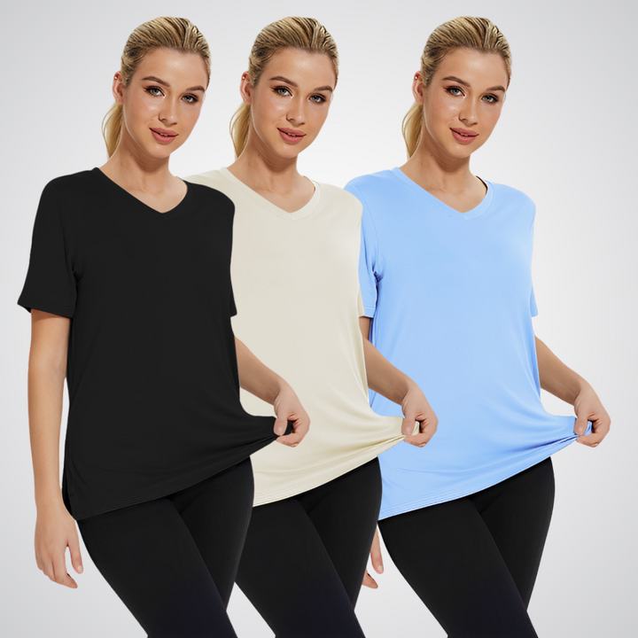 Women's Everyday V-Neck Tee 3-Pack - Essential Basics